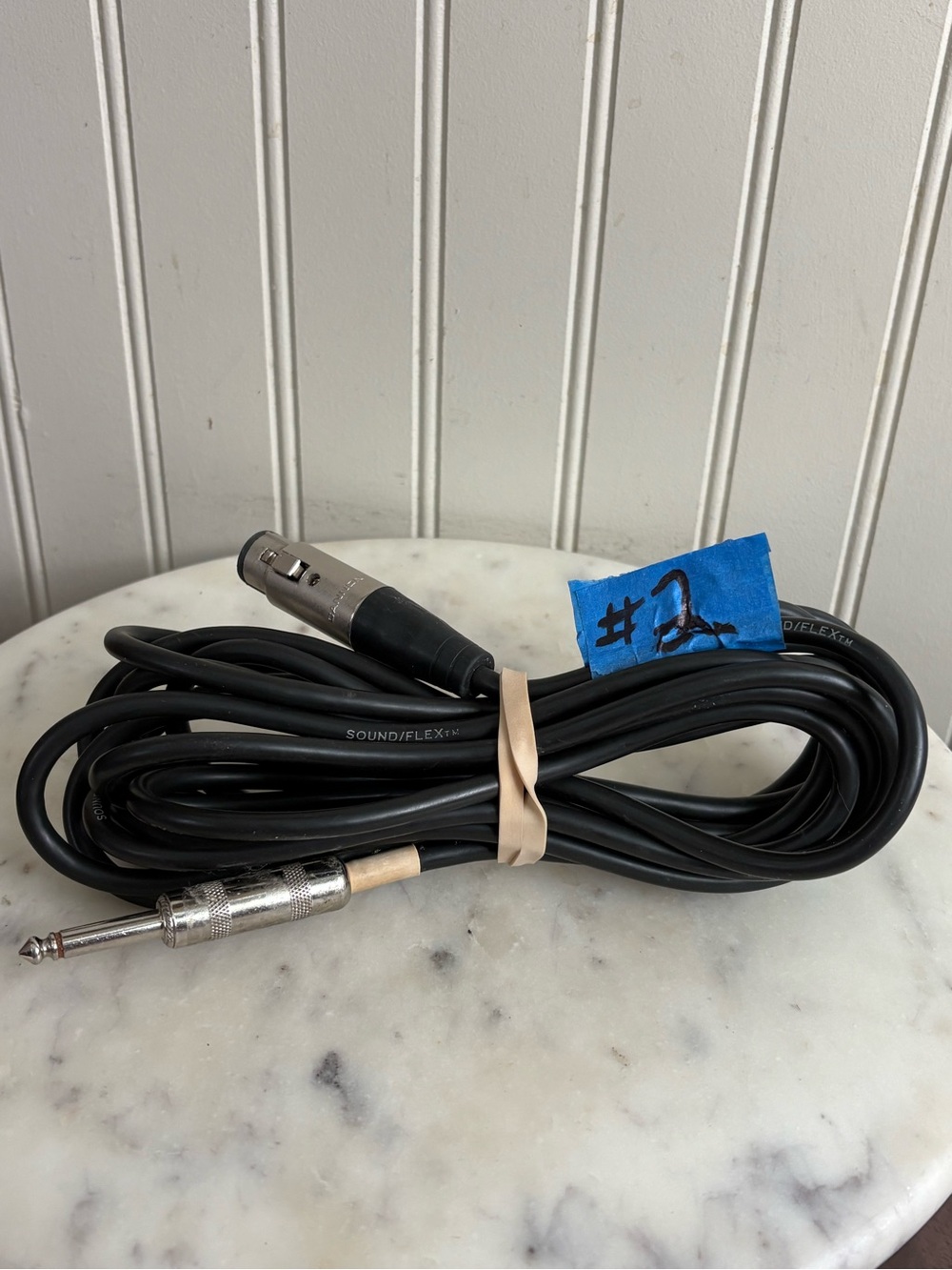 Black 15ft Microphone Cord/Cable 1/4” TS Male to XLR Female Music Performance #2